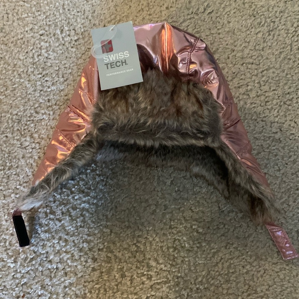 Metallic Kids winter hat one siz